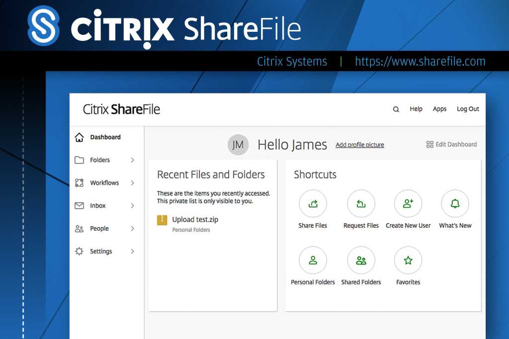 Computerworld slideshow: Top 10 file-sharing options  >  Citrix ShareFile